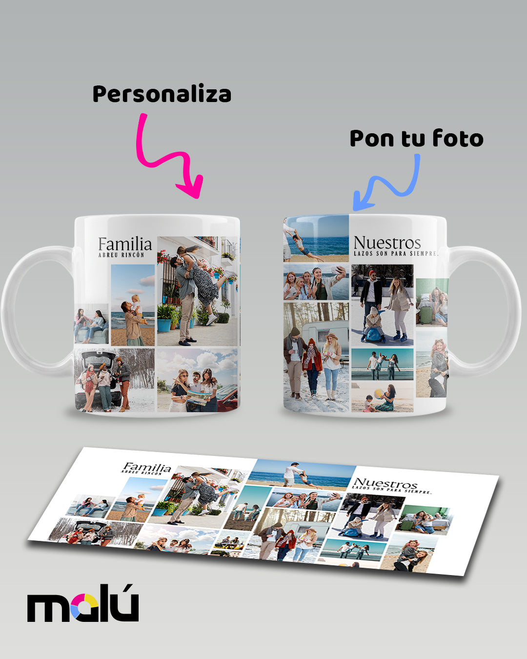Taza collage familia - Personalizable