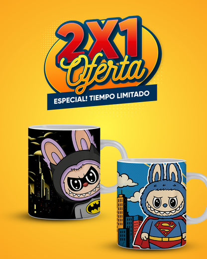 SuperHeroe 𝓛𝓪𝓫𝓾𝓫𝓾 - Edición Limitada  (Compra 1 y lleve otra taza gratis)