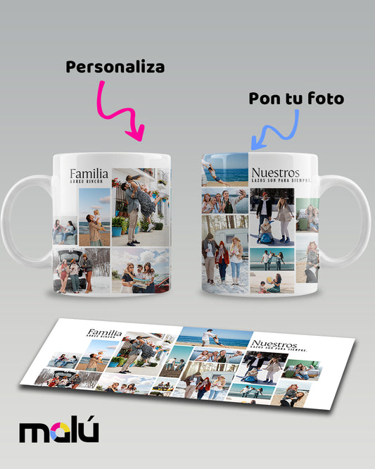 Taza collage familia - Personalizable