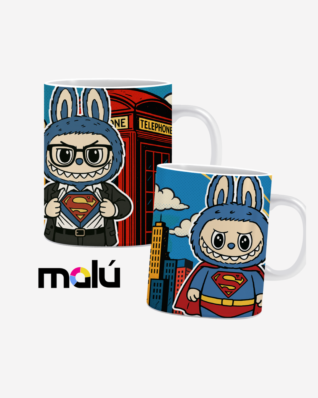 SuperHeroe 𝓛𝓪𝓫𝓾𝓫𝓾 - Edición Limitada  (Compra 1 y lleve otra taza gratis)